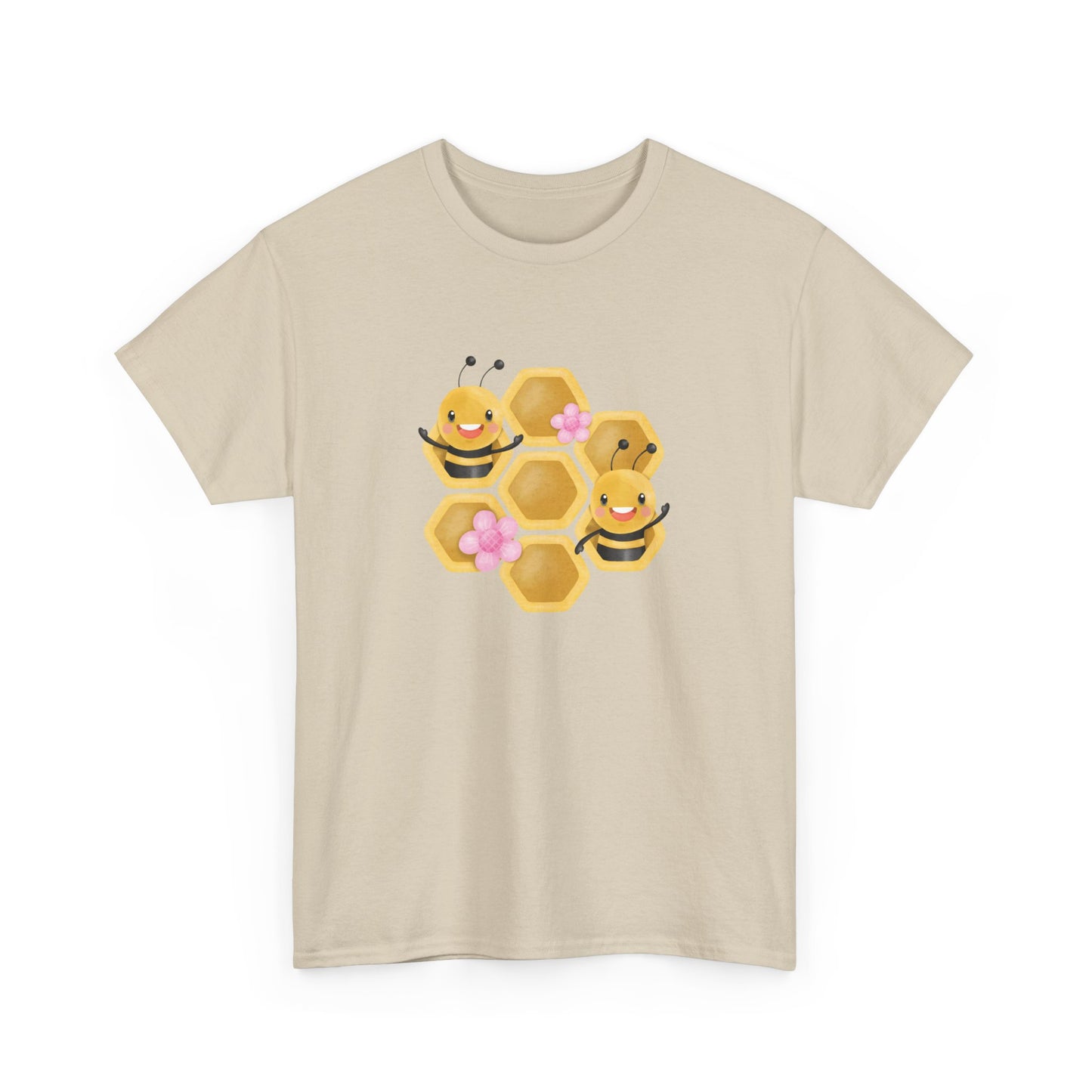 Cute Honeycomb Bee Short Sleeve Tee