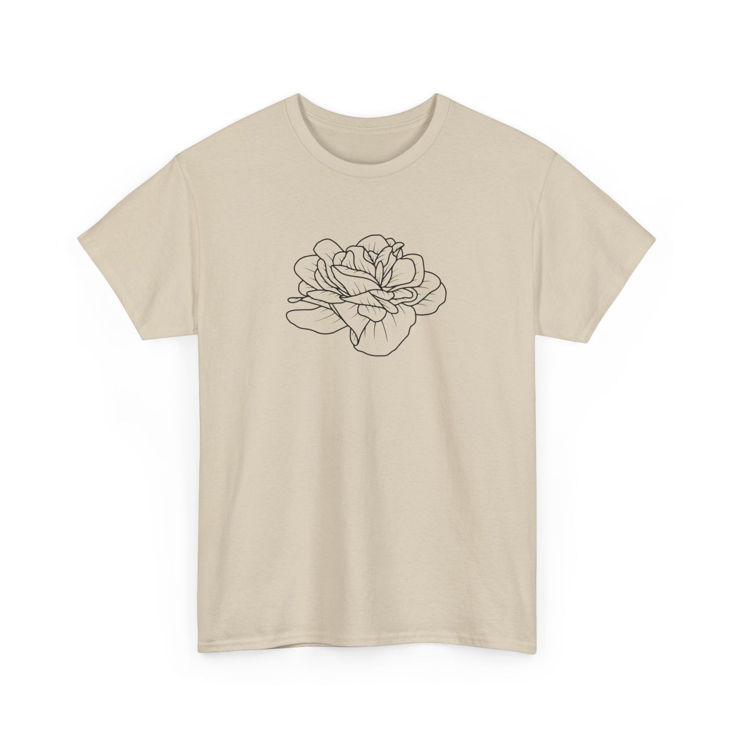Rose Outline Short Sleeve Tee
