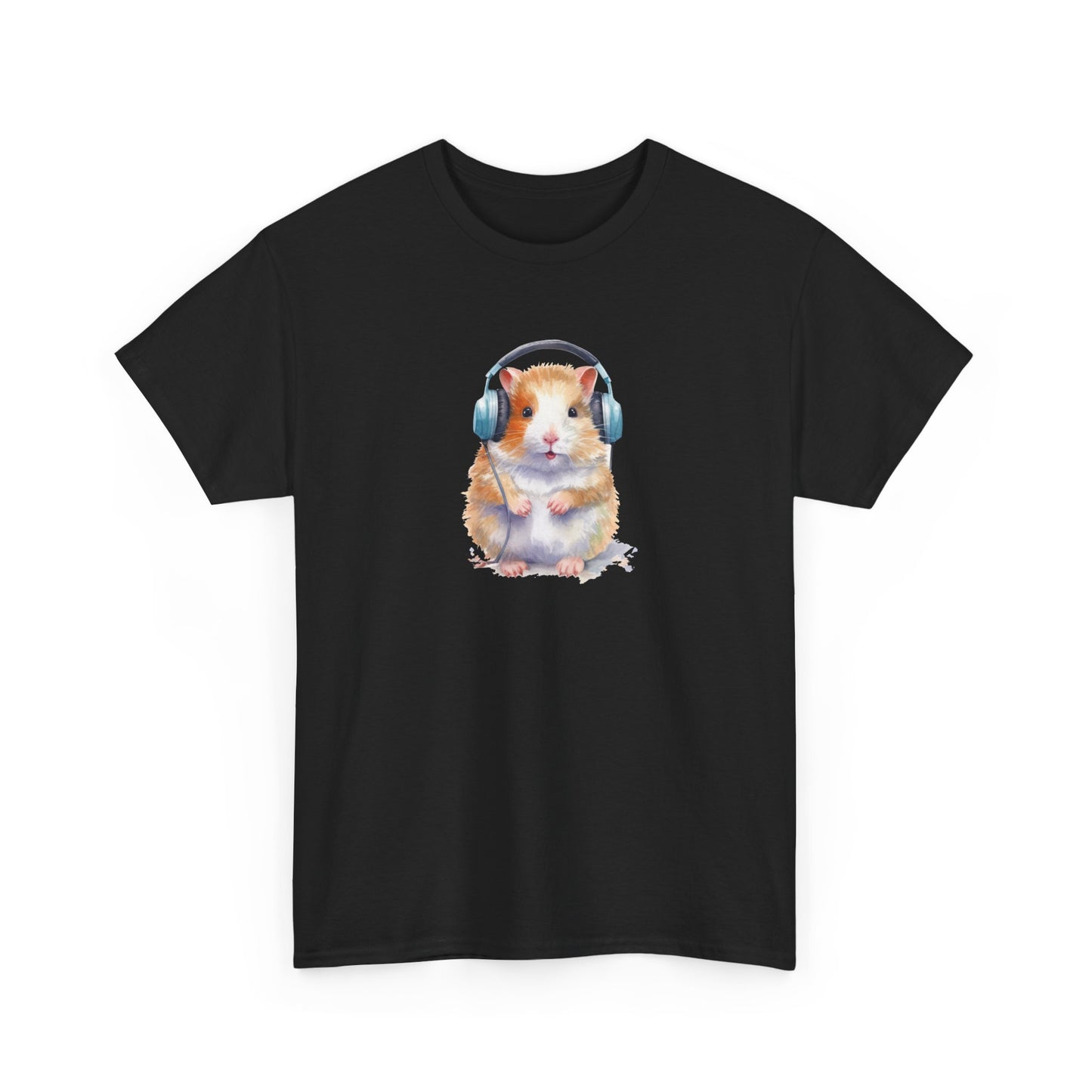 Hamster with Headphones Short Sleeve Tee