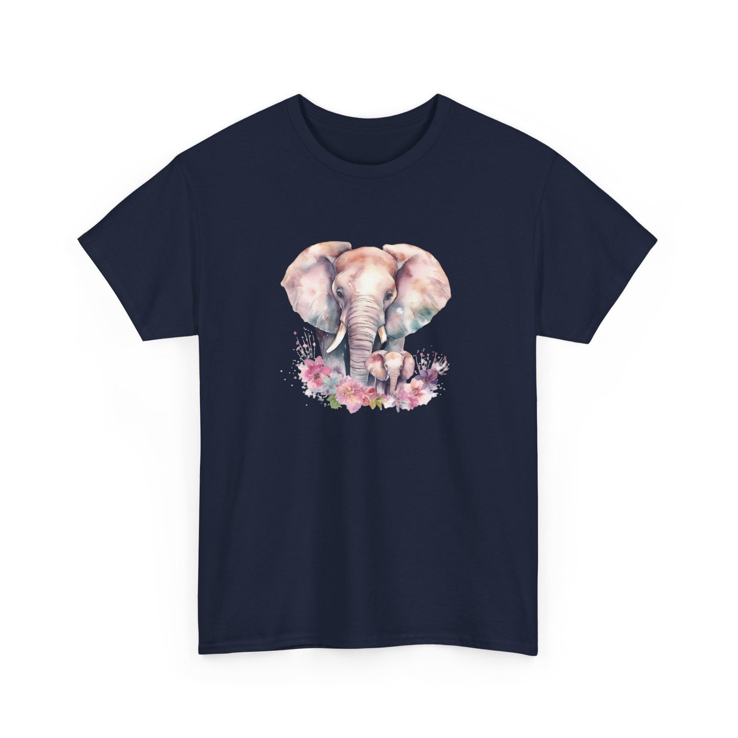 Watercolor Elephants Short Sleeve Tee
