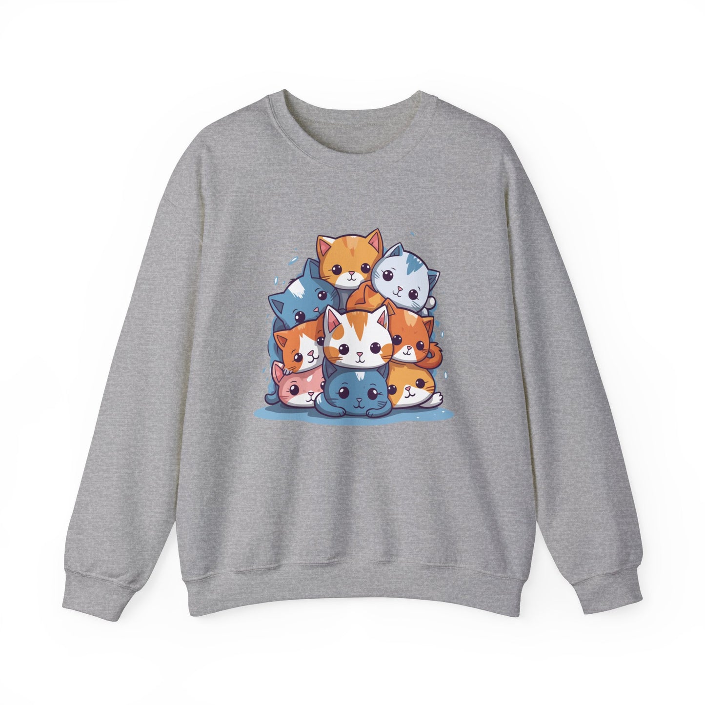 Cute Cat Pile Sweatshirt