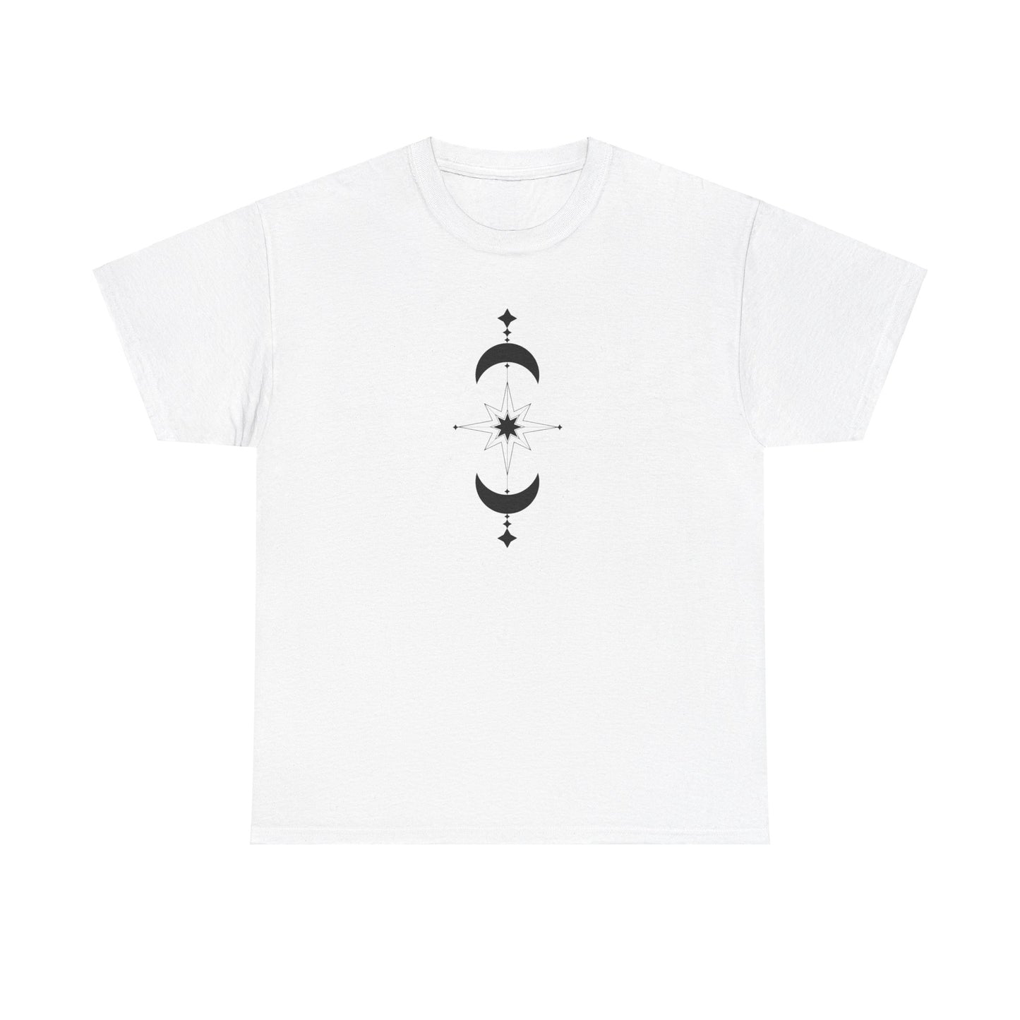 Linear Star and Moons Short Sleeve Tee