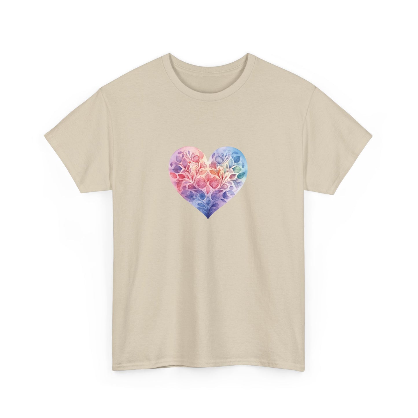Watercolor Heart Short Sleeve Tee 006