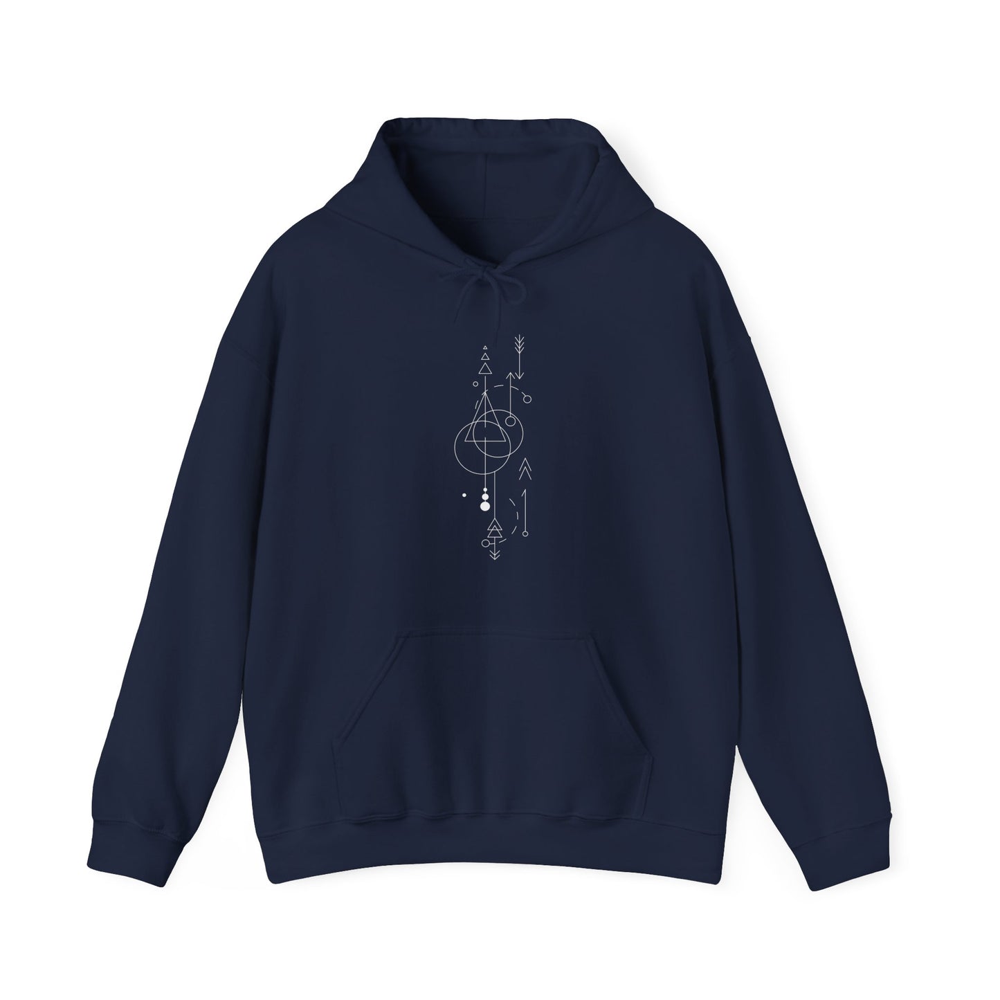 Linear Abstract Hooded Sweatshirt