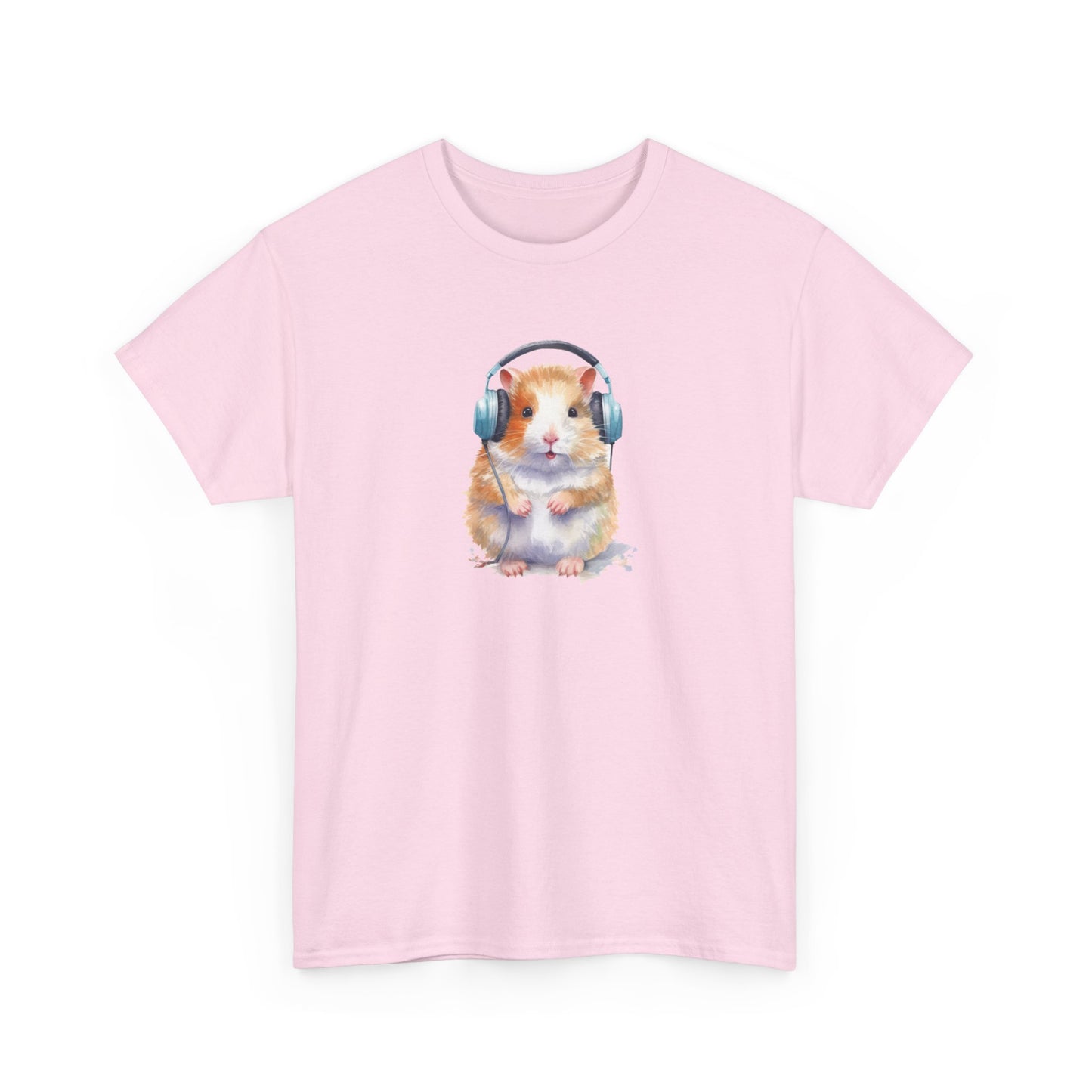 Hamster with Headphones Short Sleeve Tee