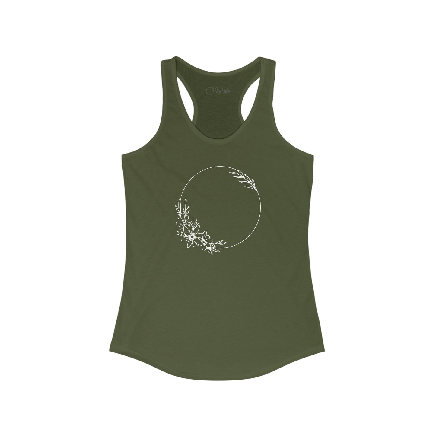 Flower Circle Racerback Tank