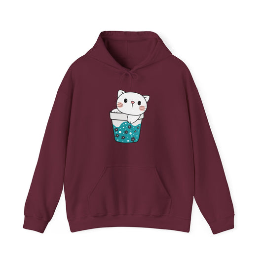 Cute Cat Cup Hooded Sweatshirt