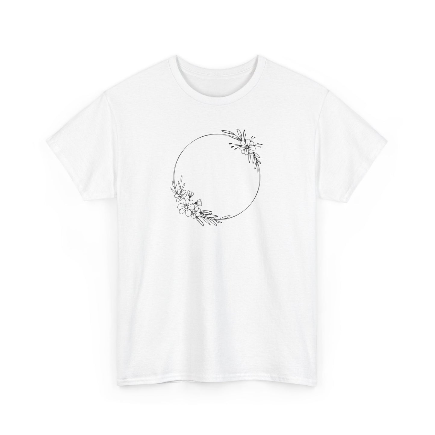 Double Floral Circle Short Sleeve Tee