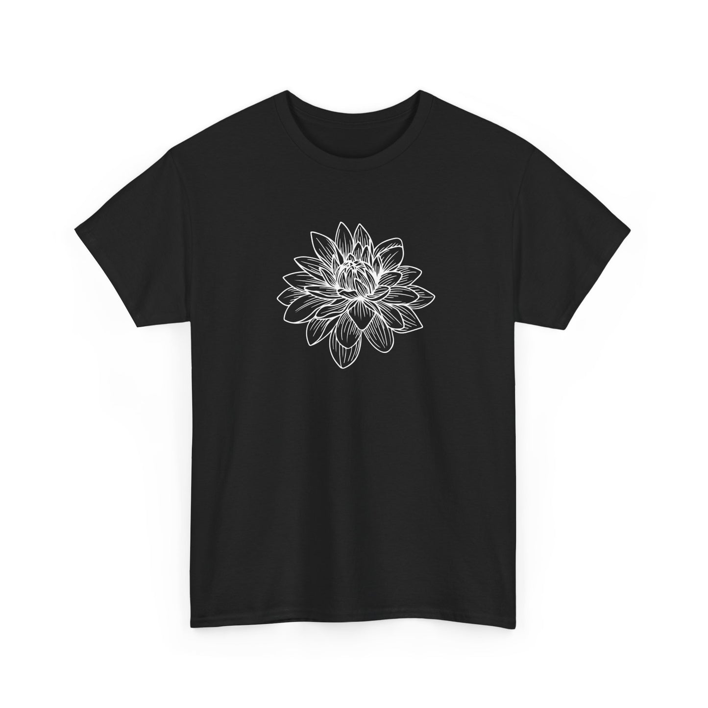 Lotus Outline Short Sleeve Tee