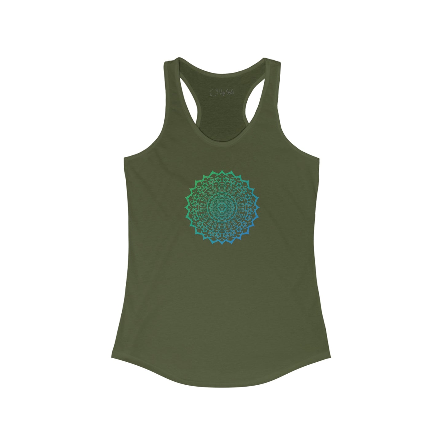 Colorful Mandala Racerback Tank (022)