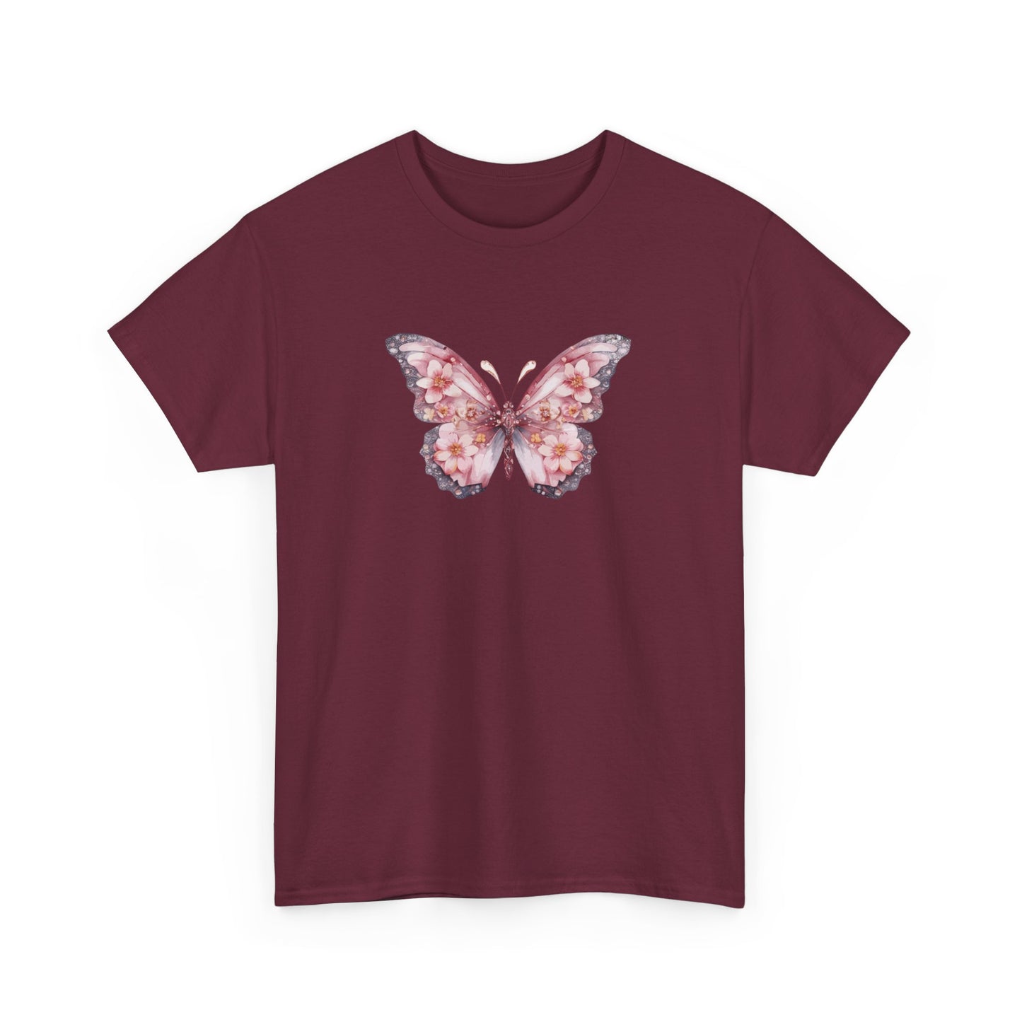 Floral Butterfly Short Sleeve Tee