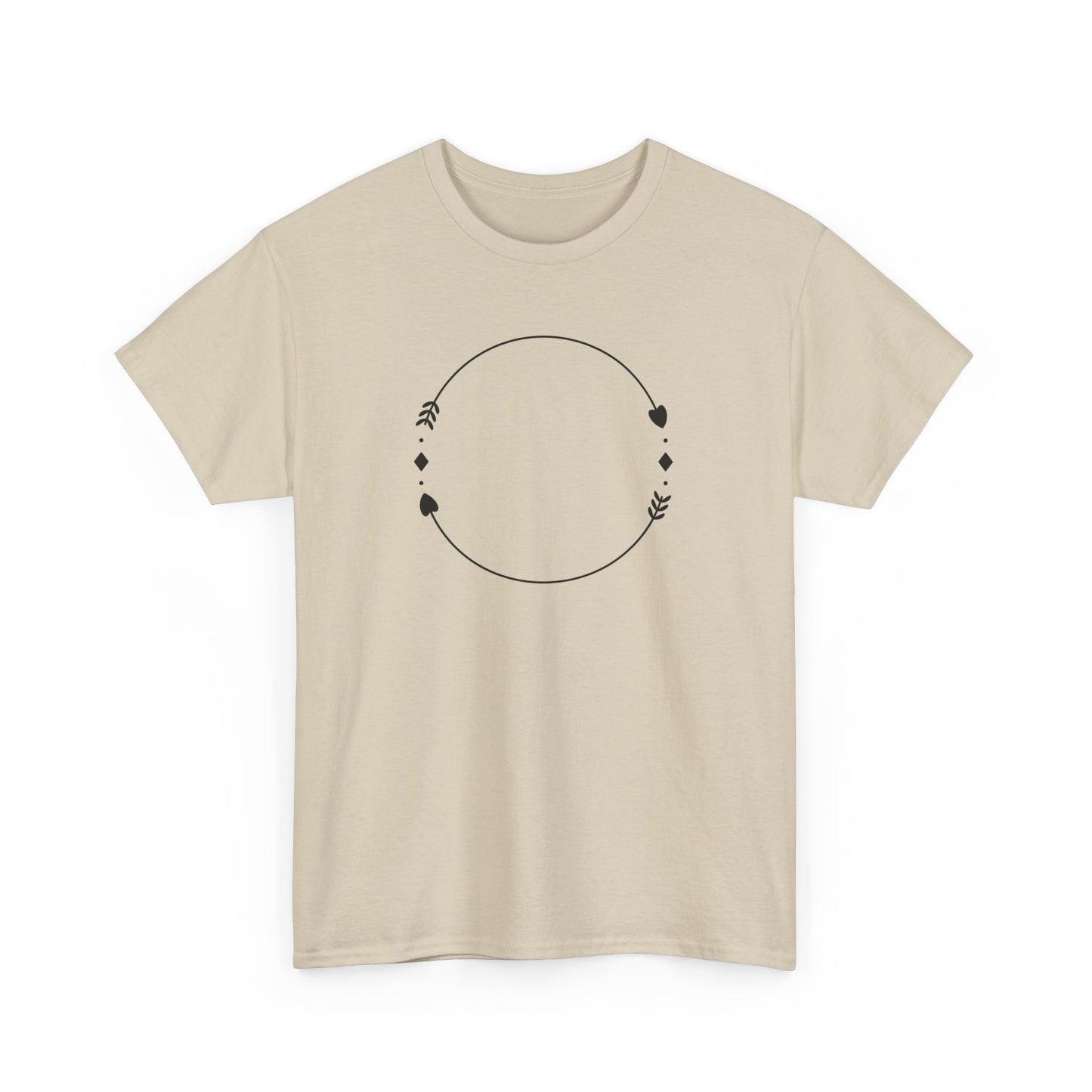 Heart and Arrow Circle Short Sleeve Tee
