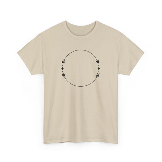 Heart and Arrow Circle Short Sleeve Tee
