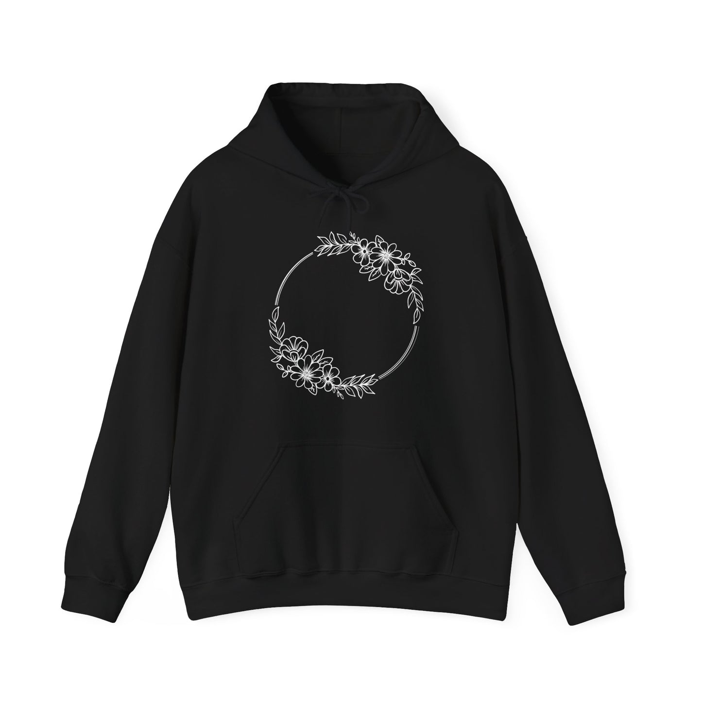 Double Wildflowers Circle Hooded Sweatshirt