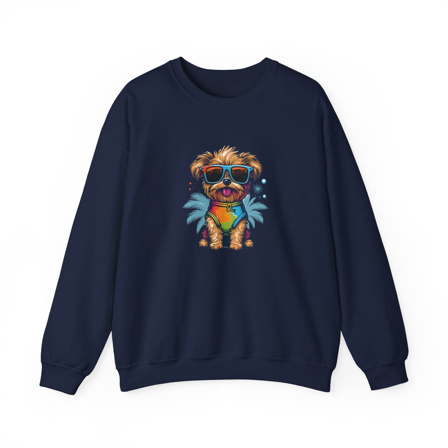 Dog with Sunglasses Sweatshirt 001