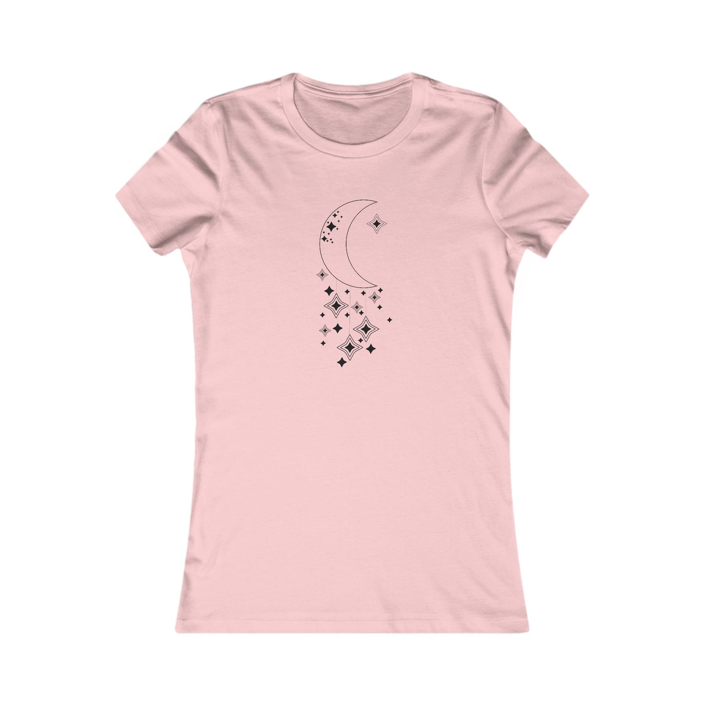 Moon and Hanging Stars Fitted Tee