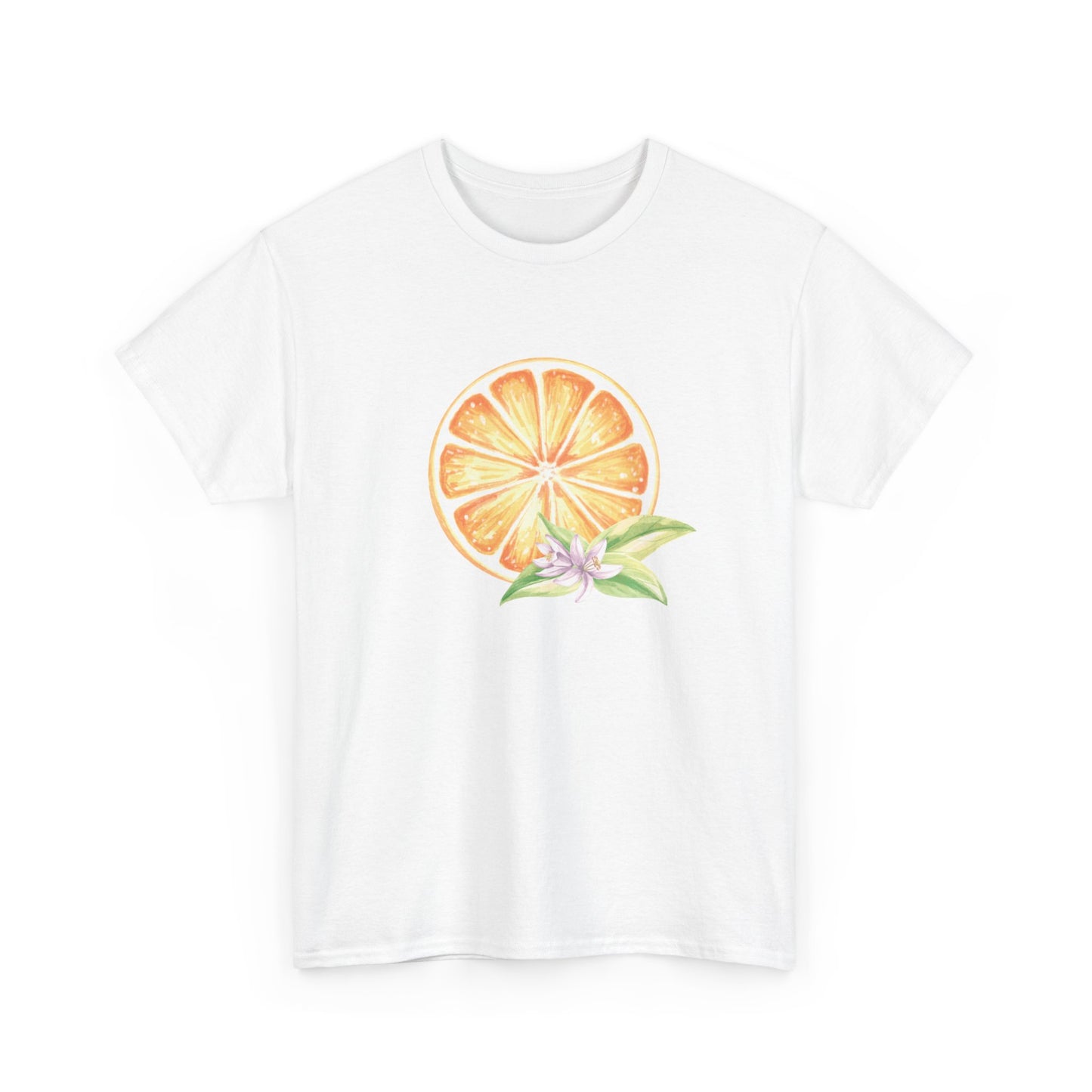 Orange and Leaf Short Sleeve Tee
