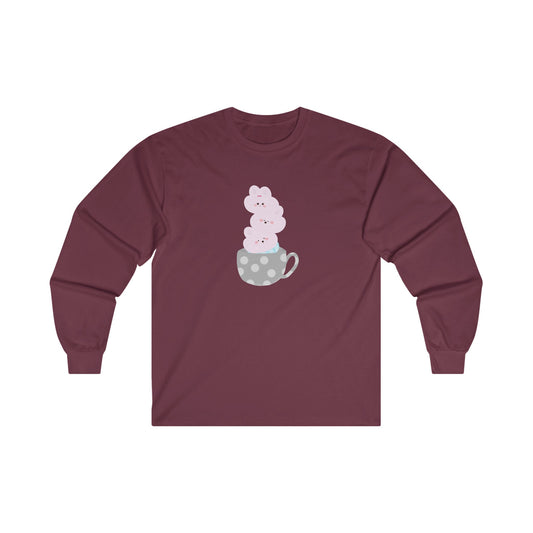Cute Teacup Bunnies Long Sleeve Tee