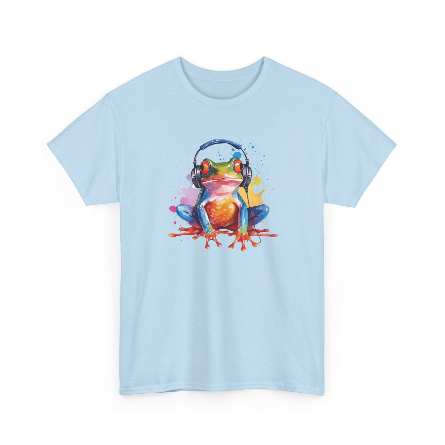 Frog with Headphones Short Sleeve Tee
