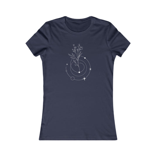 Flower and Swirl Fitted Tee