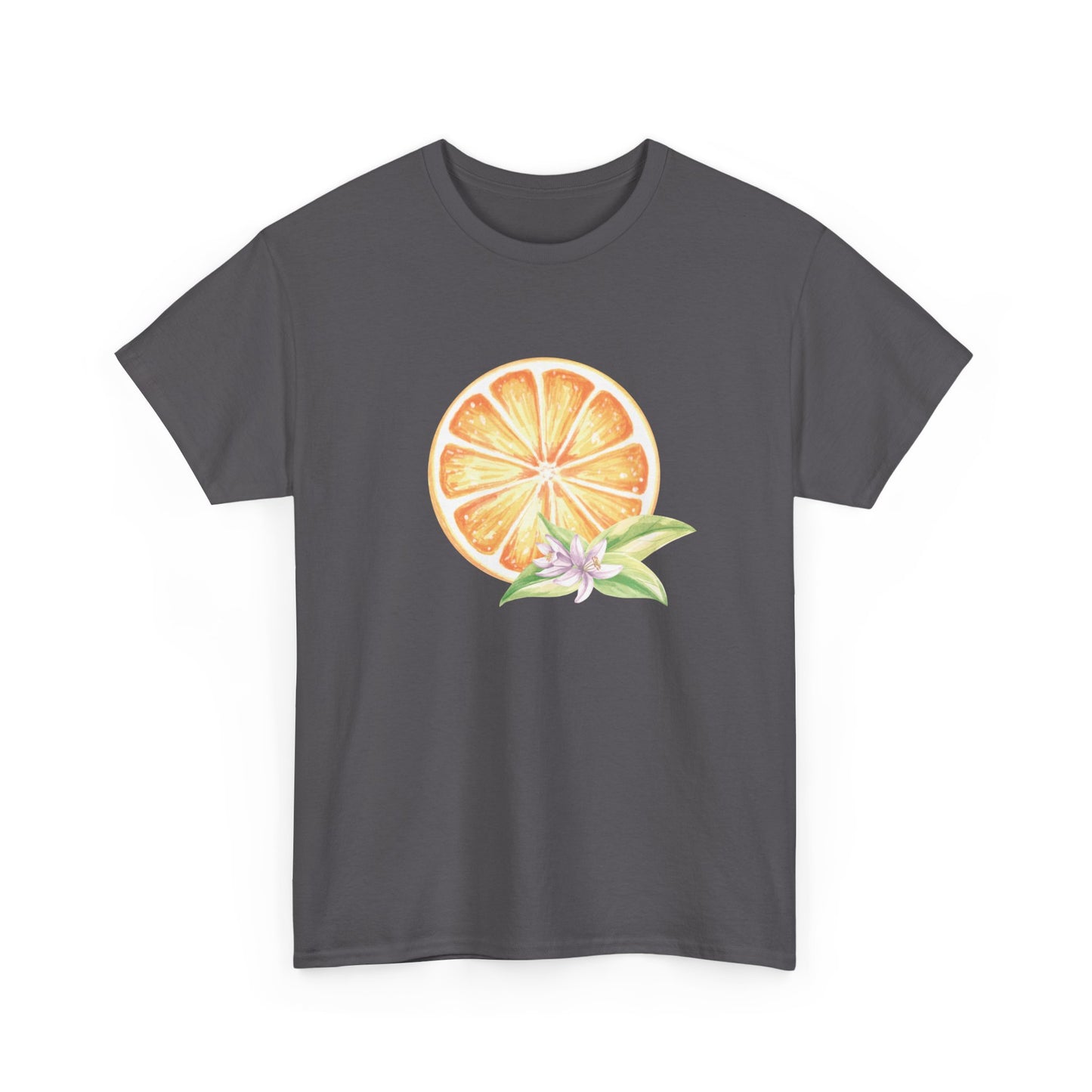 Orange and Leaf Short Sleeve Tee