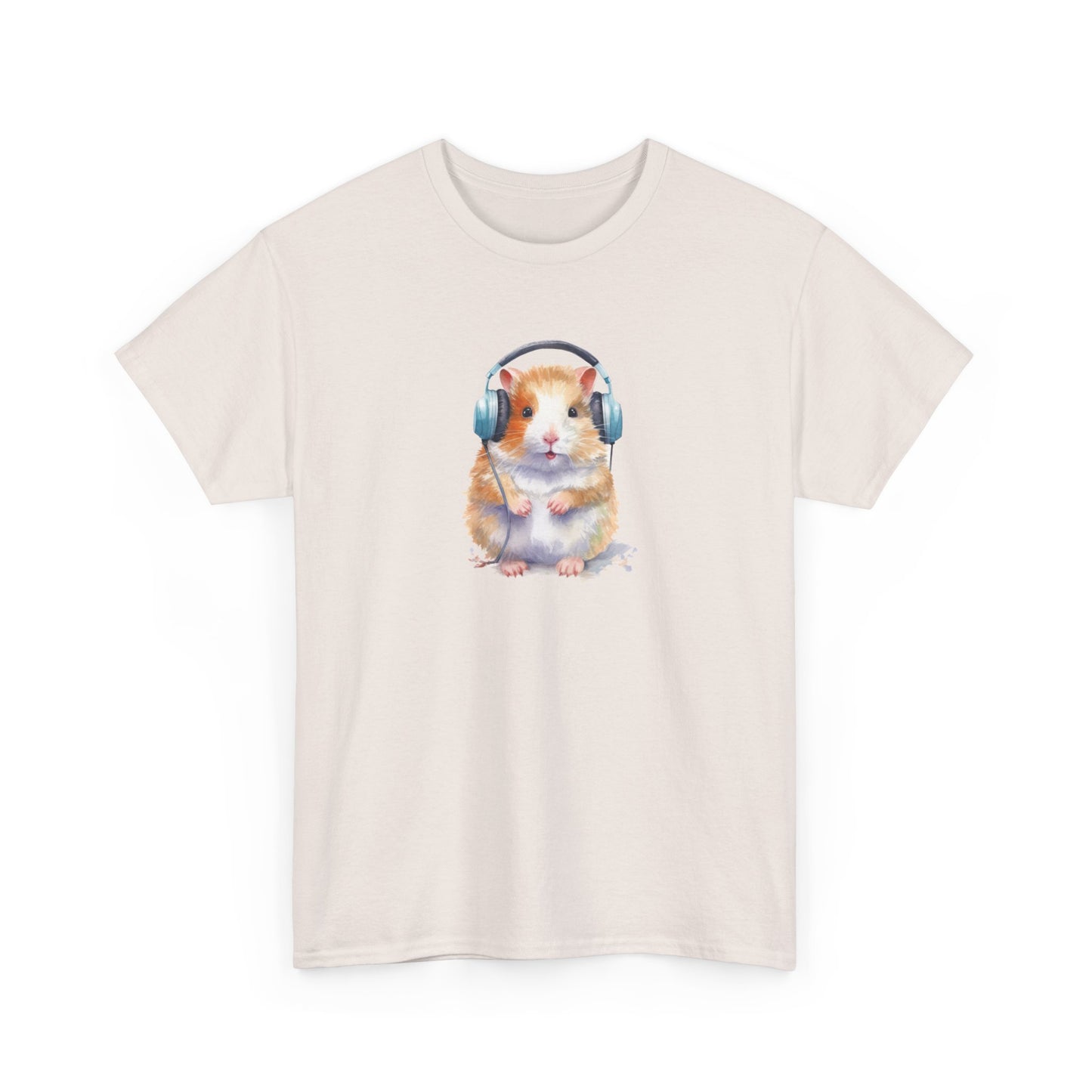 Hamster with Headphones Short Sleeve Tee