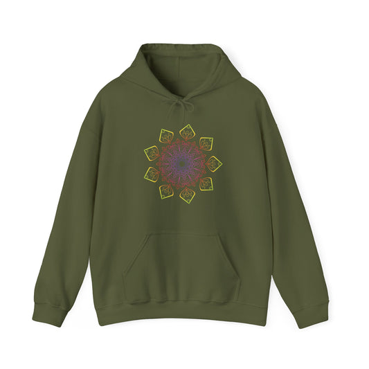 Colorful Mandala Hooded Sweatshirt (002)