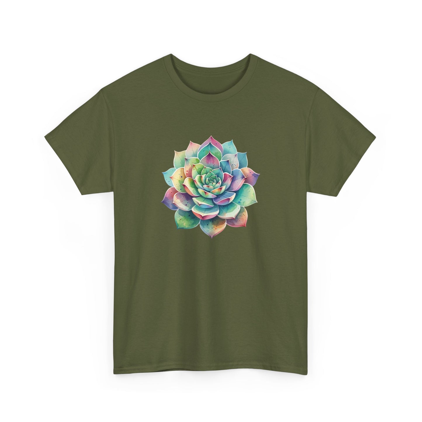 Colorful Succulent Short Sleeve Tee