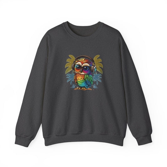 Owl with Headphones Sweatshirt