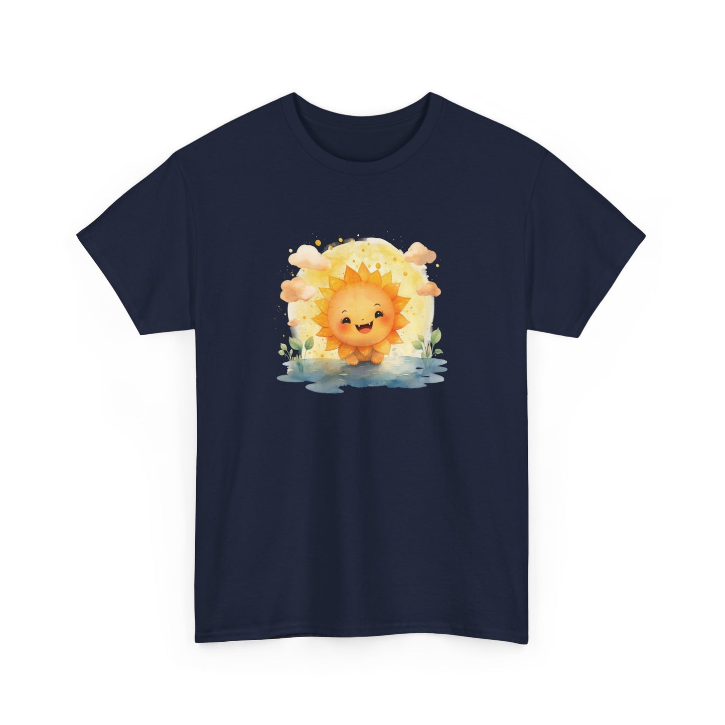 Cute Watercolor Sun Short Sleeve Tee
