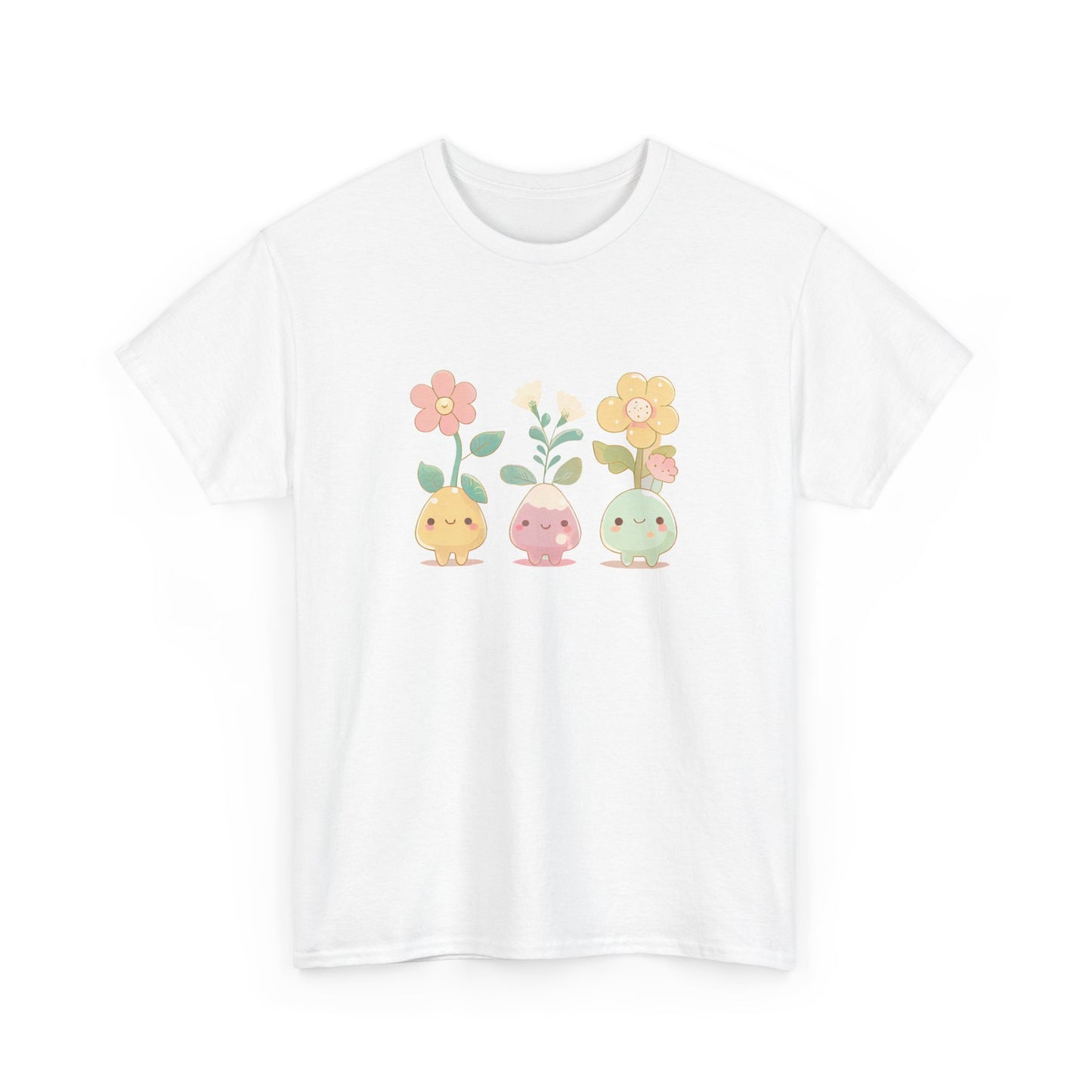 Cute Flower Set Short Sleeve Tee