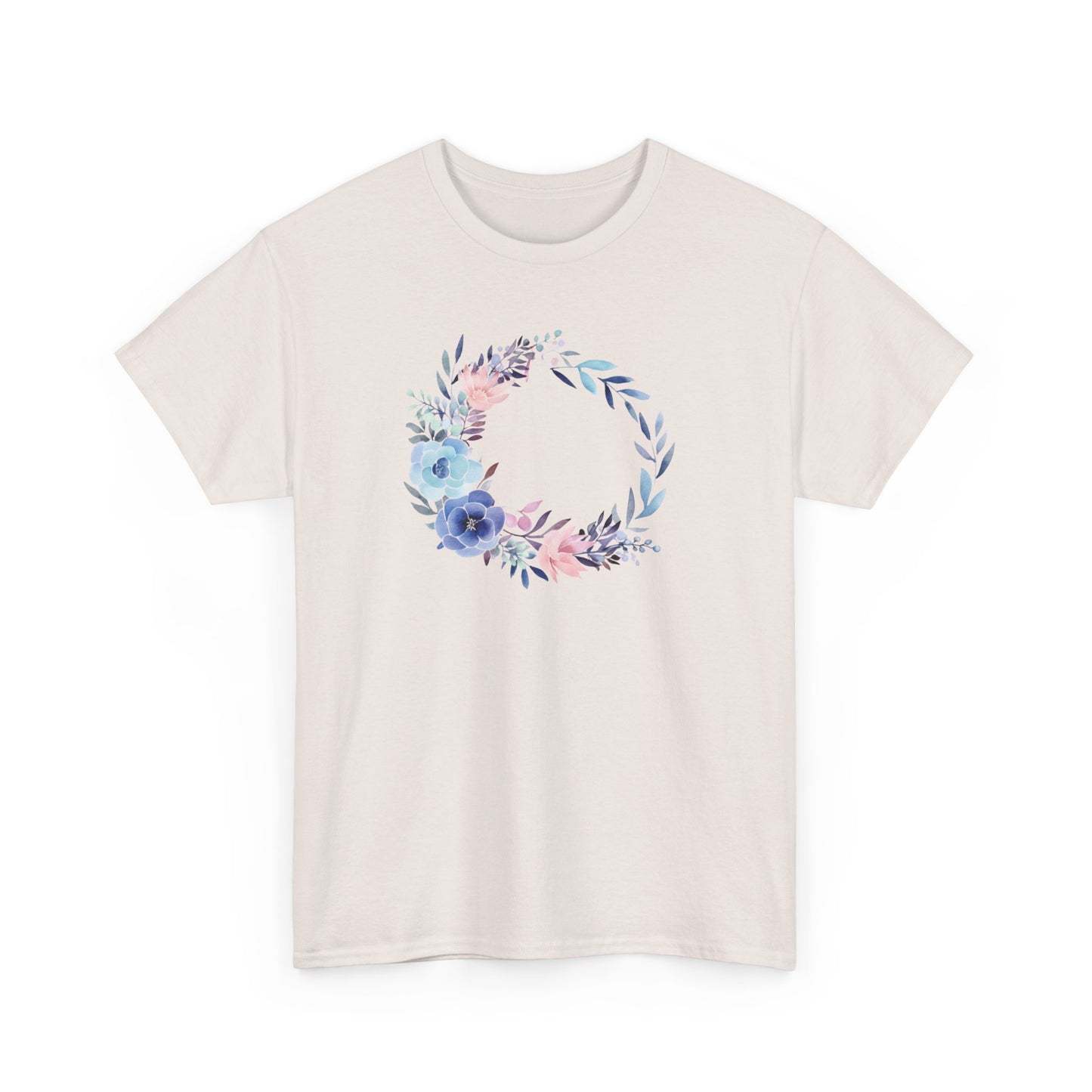 Watercolor Flower CircleShort Sleeve Tee