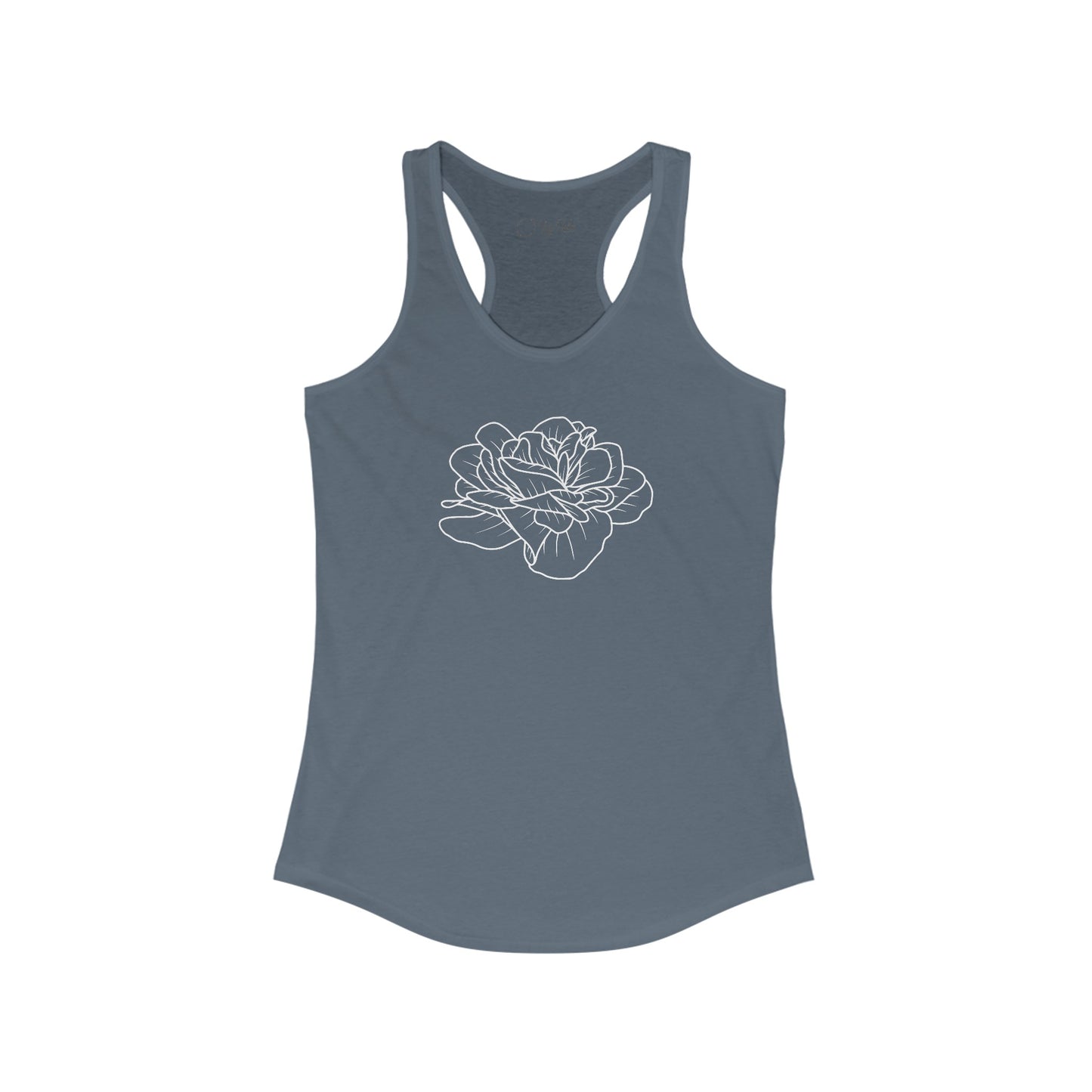 Rose Outline Racerback Tank
