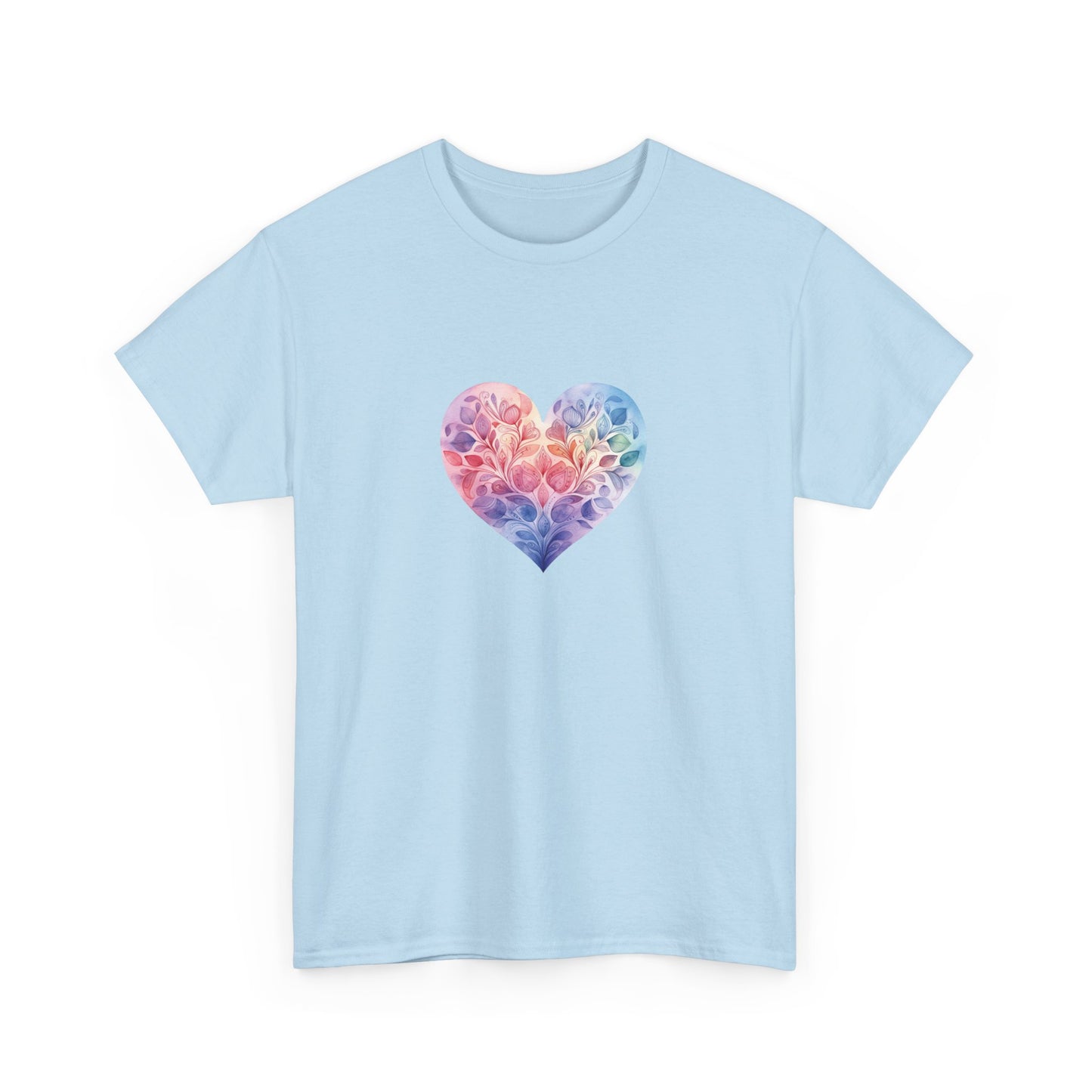 Watercolor Heart Short Sleeve Tee 006
