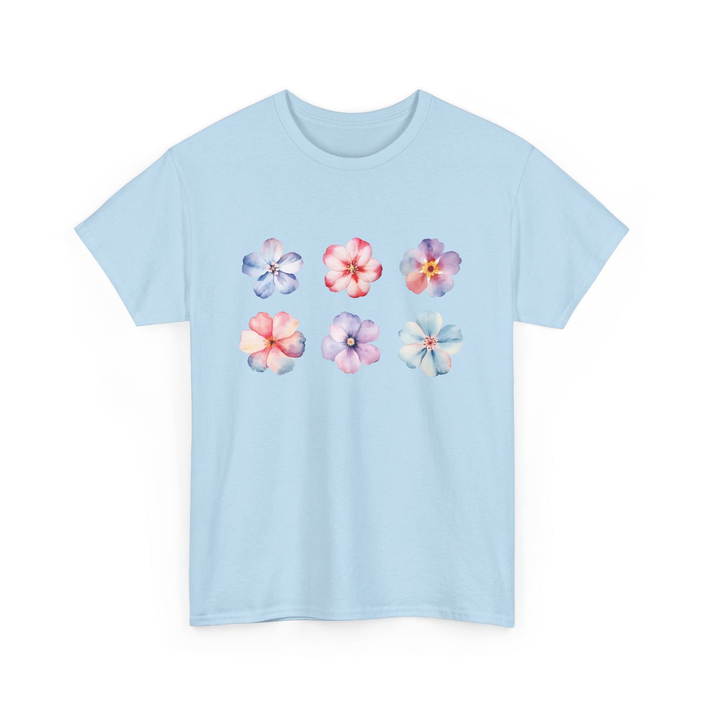 Watercolor Flowers Set Short Sleeve Tee