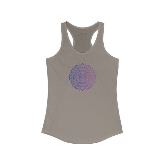 Colorful Mandala Racerback Tank (018)