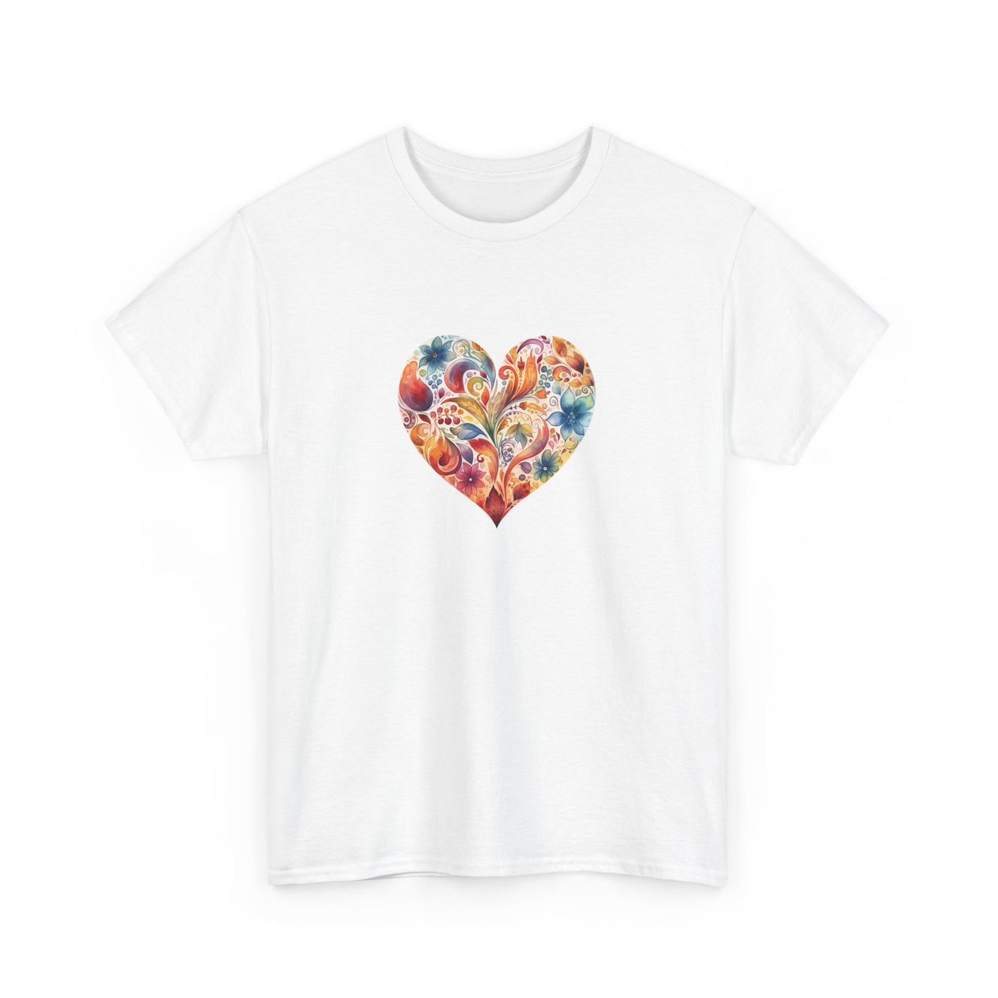 Watercolor Heart Short Sleeve Tee 002