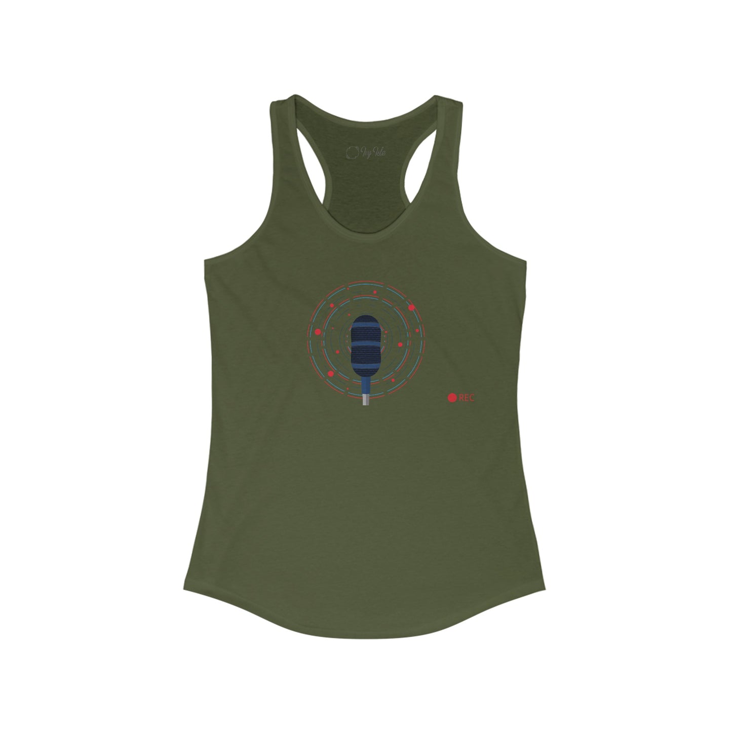 Microphone Racerback Tank
