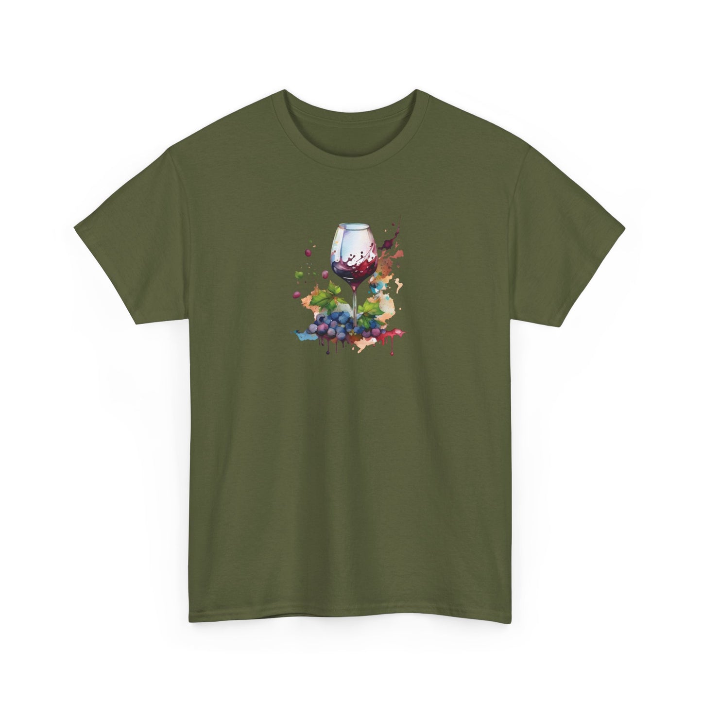 Watercolor Red Wine Short Sleeve Tee