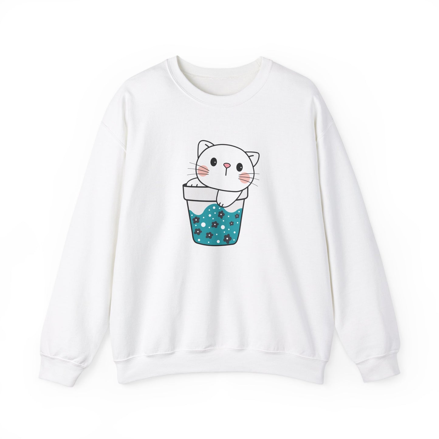 Cute Cat Cup Sweatshirt