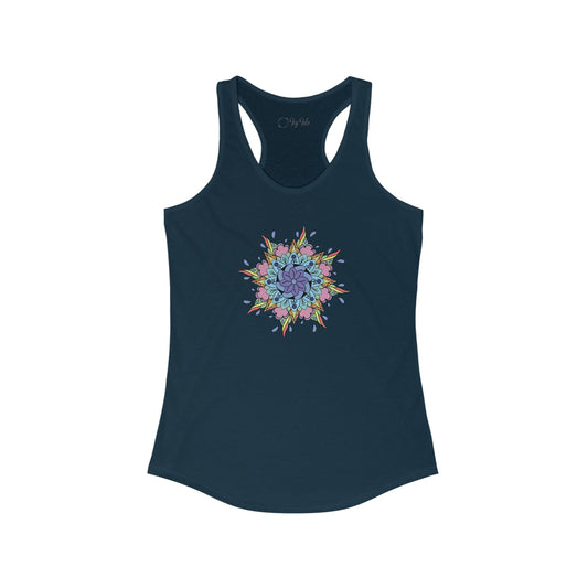 Colorful Mandala Racerback Tank (030)