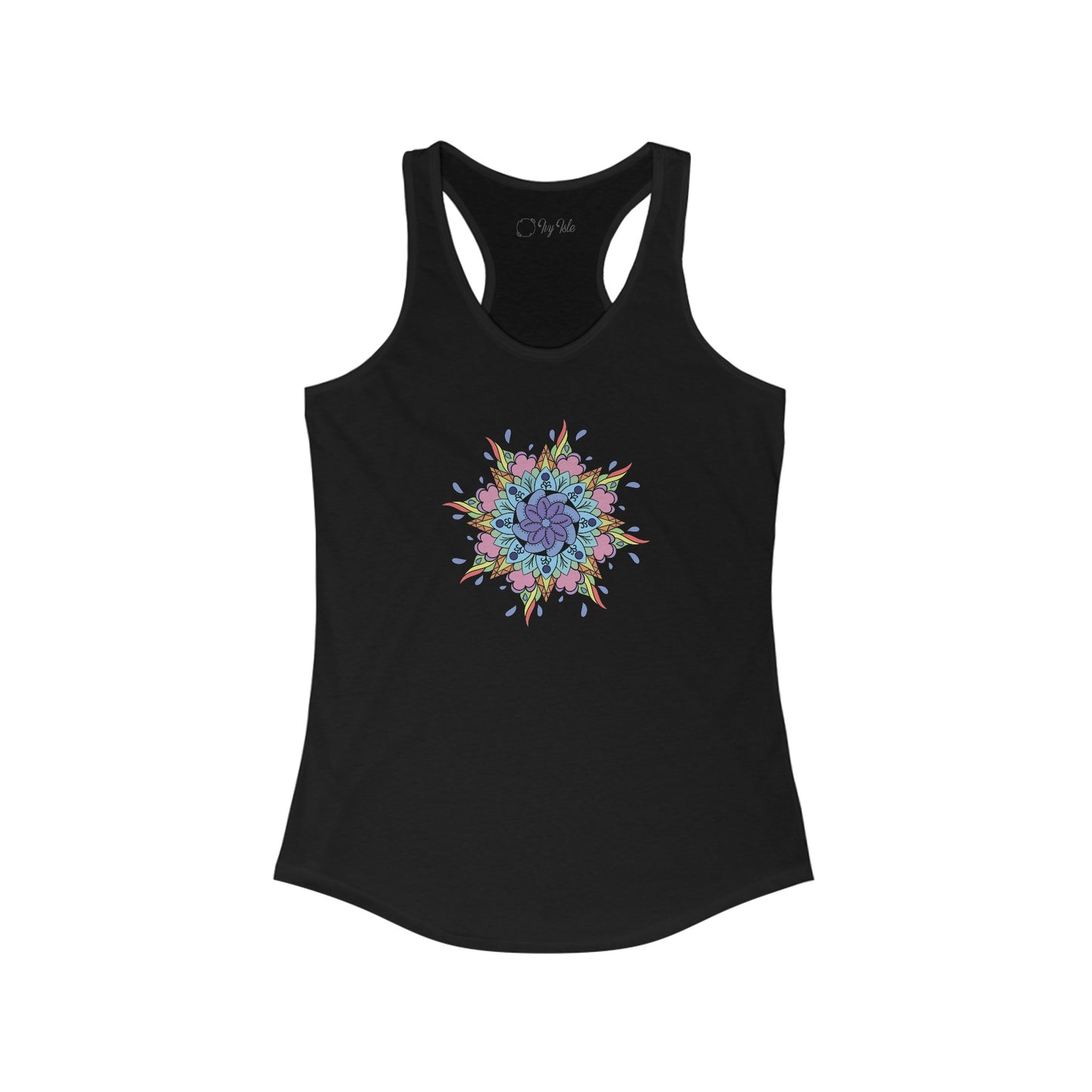 Colorful Mandala Racerback Tank (030)