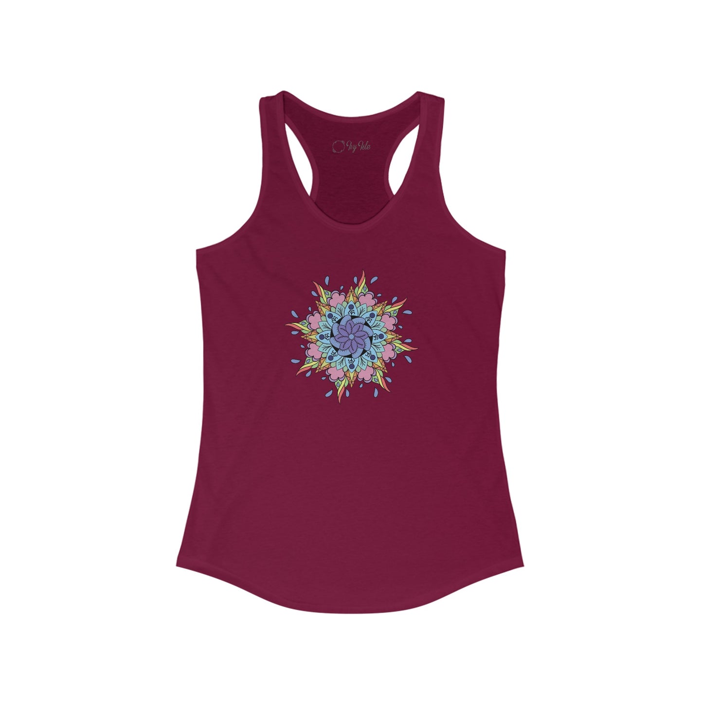 Colorful Mandala Racerback Tank (030)