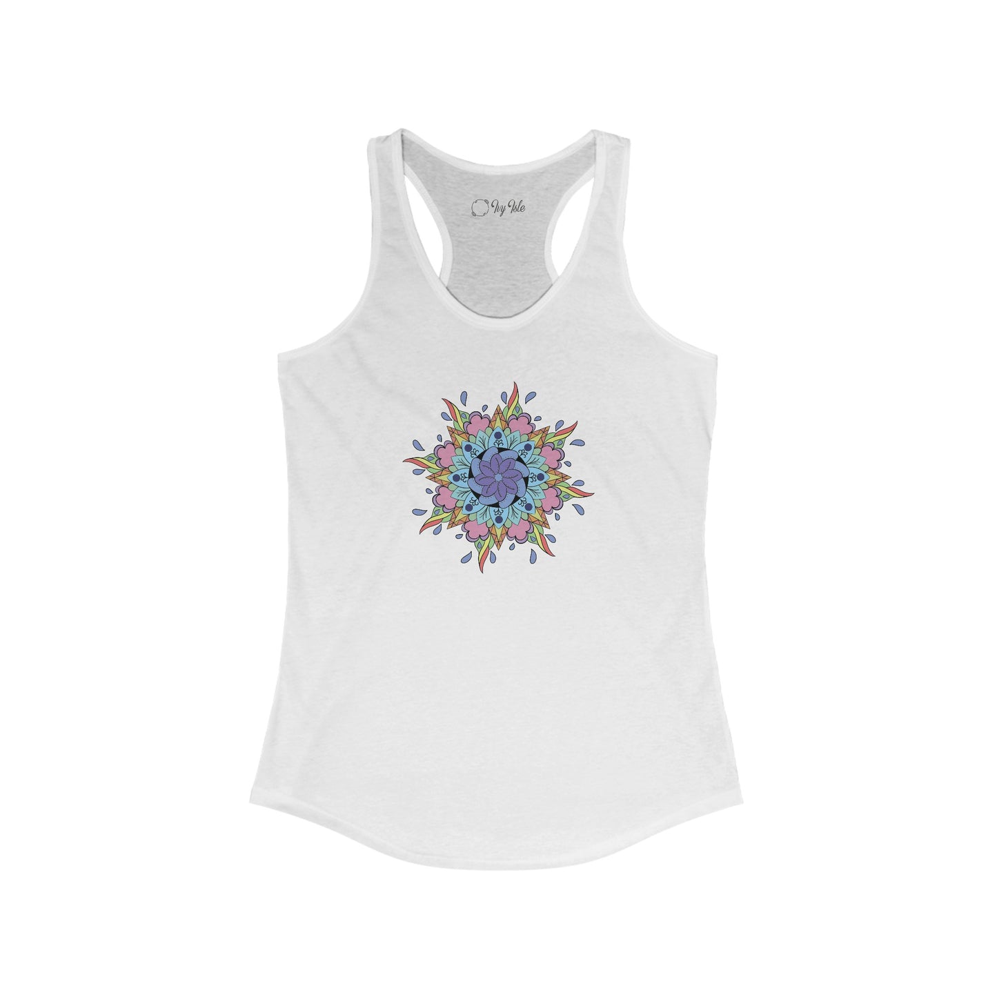 Colorful Mandala Racerback Tank (030)