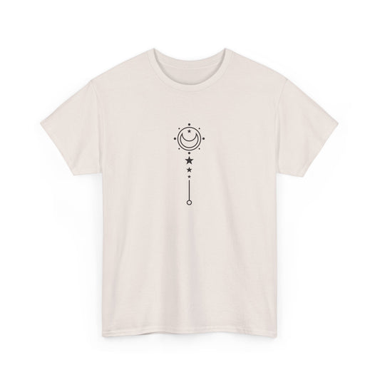 Crescent Moon Pattern Short Sleeve Tee