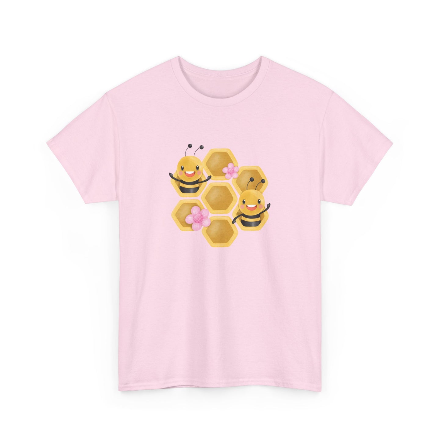 Cute Honeycomb Bee Short Sleeve Tee