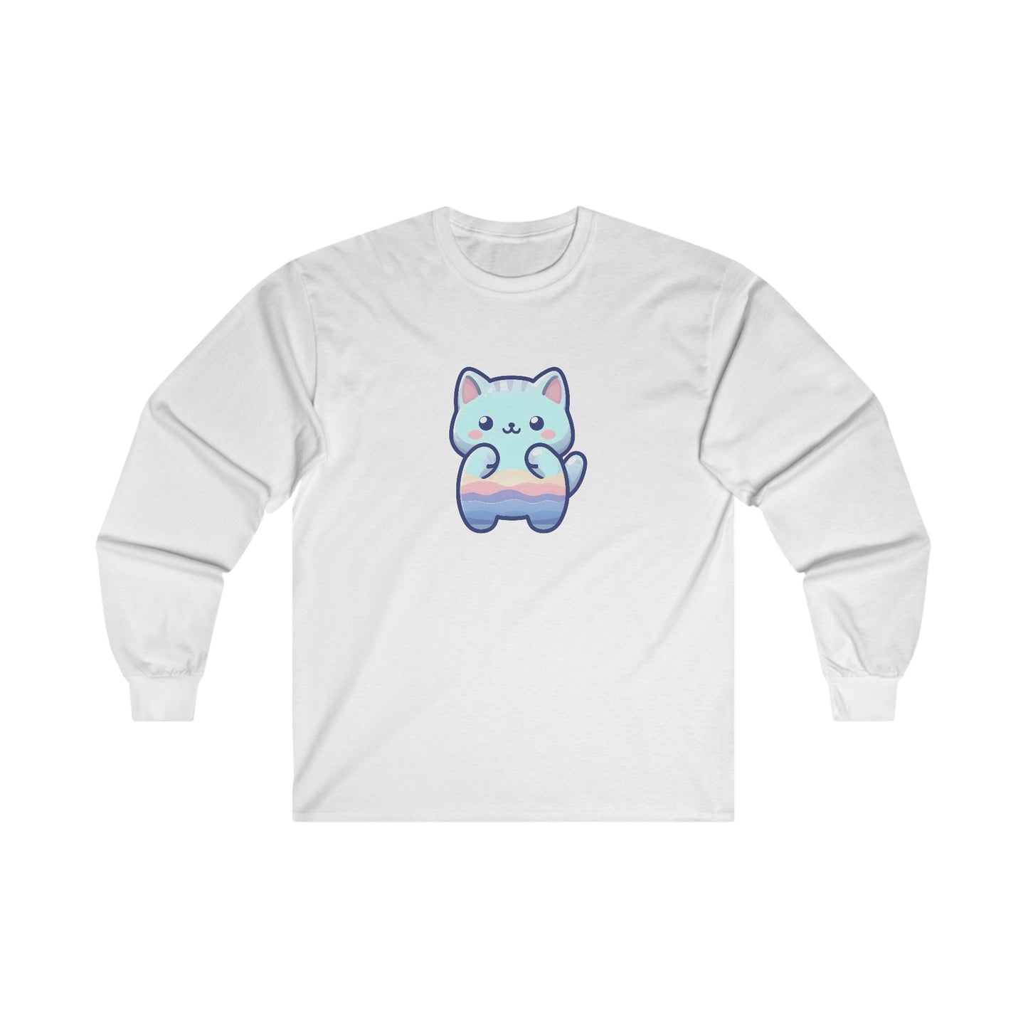Blue Cat Long Sleeve Tee