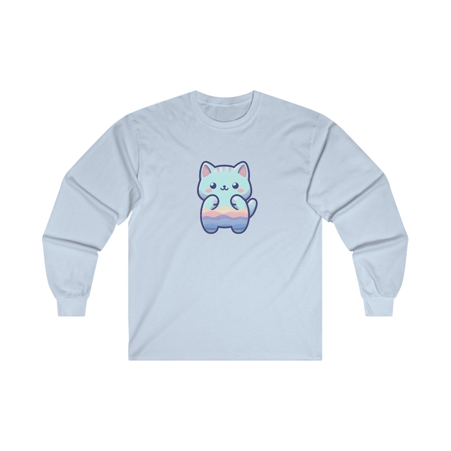 Blue Cat Long Sleeve Tee