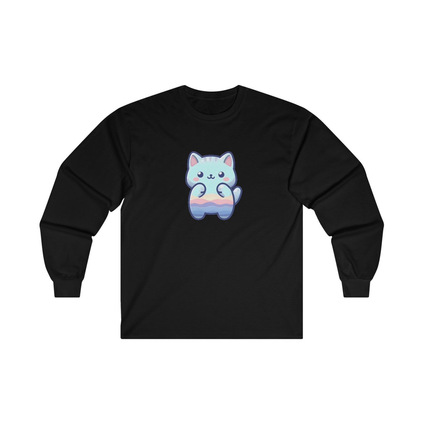 Blue Cat Long Sleeve Tee
