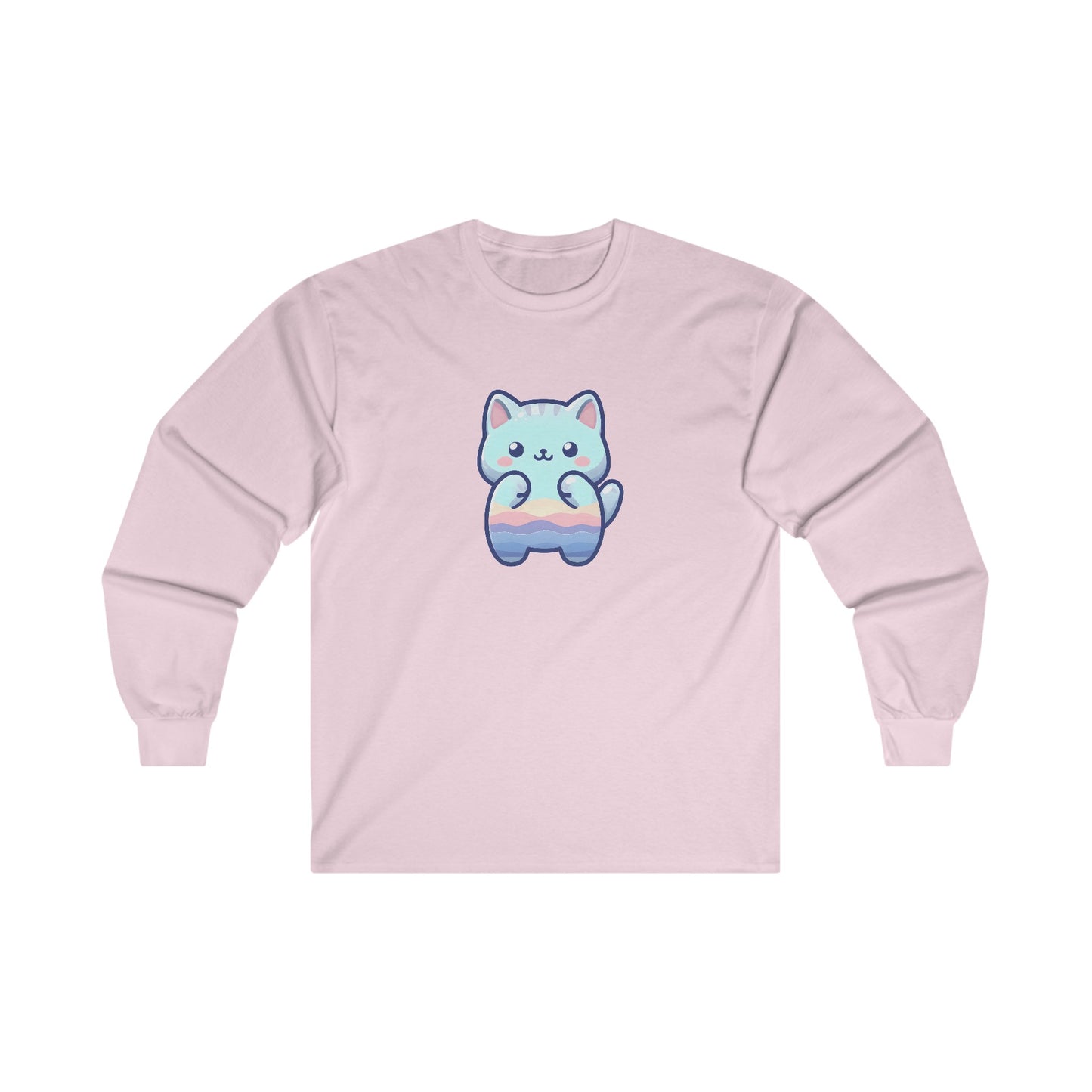 Blue Cat Long Sleeve Tee